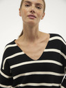 Vero Moda Schwarz-weiß gestreifter Damenpullover Vero Moda Saba
