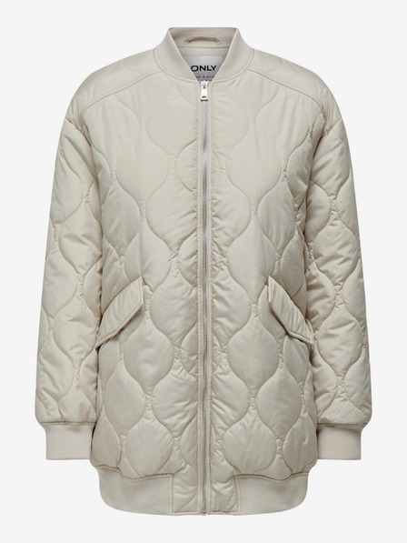 ONLY Cremefarbener gesteppter Damenbomber ONLY Tina