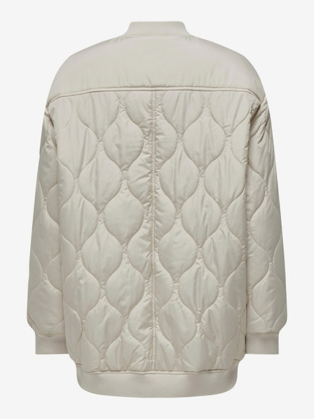ONLY Cremefarbener gesteppter Damenbomber ONLY Tina