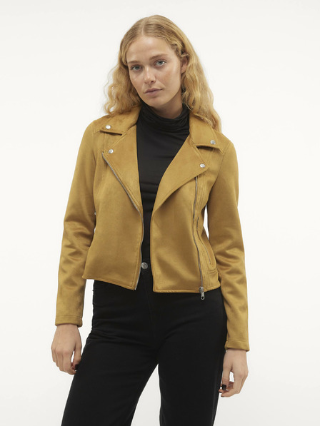Vero Moda Senffarbene Wildlederjacke für Damen Vero Moda Jose