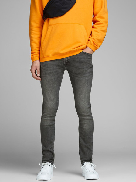 Jack & Jones Graue Jack & Jones Liam Skinny-Jeans für Herren