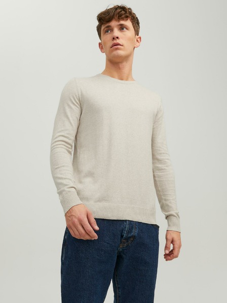 Jack & Jones Cremefarbener Basic Jack & Jones Emil Pullover