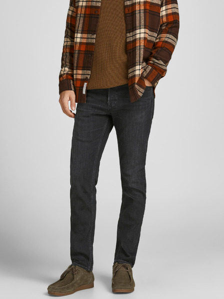 Jack & Jones Schwarze Herrenjeans mit geradem Schnitt Jack & Jones Mike
