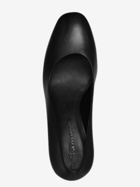 Tamaris Schwarze Damen-Pumps aus Leder Tamaris