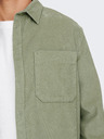 ONLY & SONS Grünes Herren-Cord-Oberhemd ONLY & SONS Alp