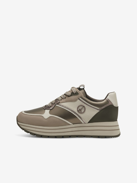 Tamaris Khaki Damen Plateau-Sneakers Tamaris
