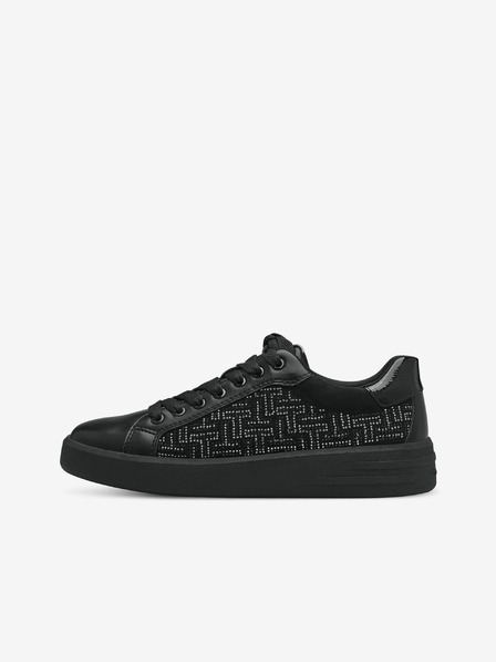 Tamaris Schwarze gemusterte Damen-Sneakers Tamaris