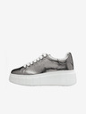 Tamaris Silberne Damen Plateau Sneakers Tamaris