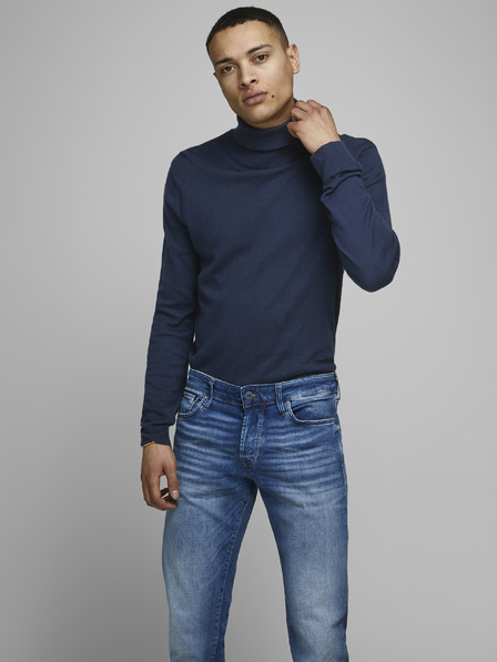 Jack & Jones Dunkelblauer Basis-Rollkragenpullover Jack & Jones Emil