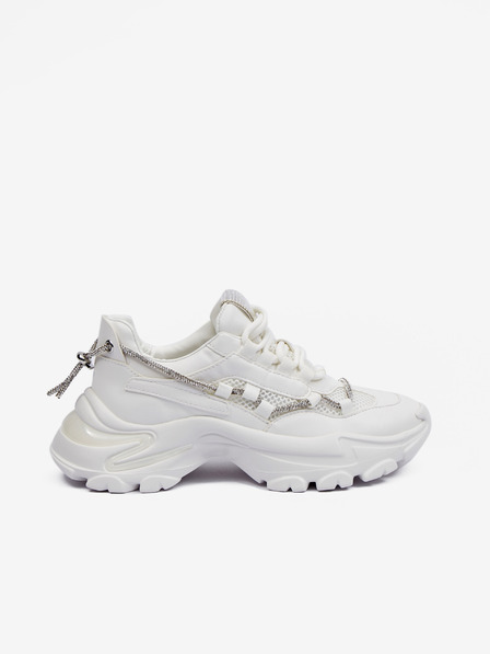 Steve Madden Weiße Steve Madden Miracles Plateau-Sneakers für Damen