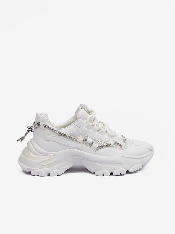 Steve Madden Weiße Steve Madden Miracles Plateau-Sneakers für Damen