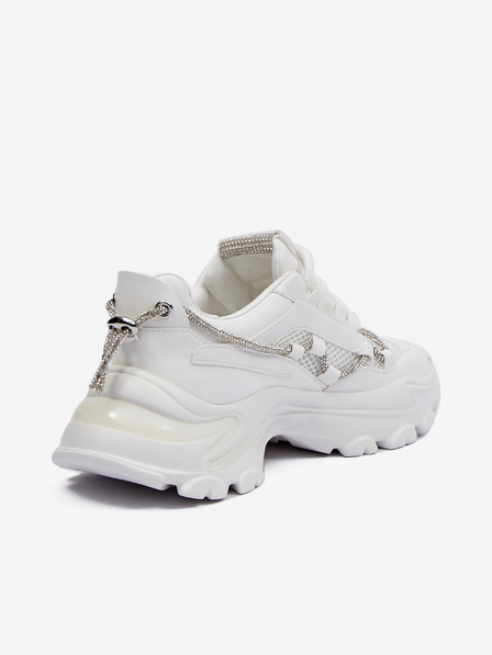 Steve Madden Weiße Steve Madden Miracles Plateau-Sneakers für Damen