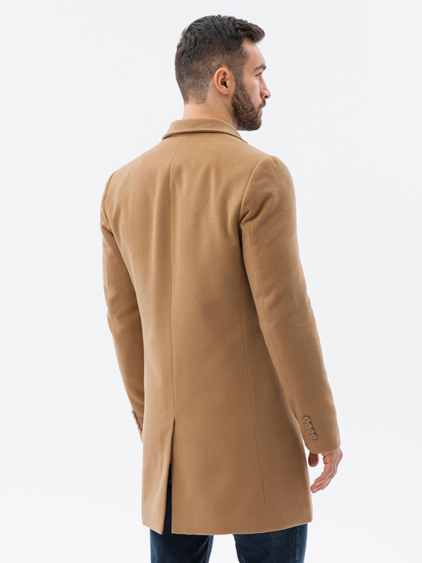 Ombre Clothing Beige Leichter Herrenmantel Ombre Kleidung