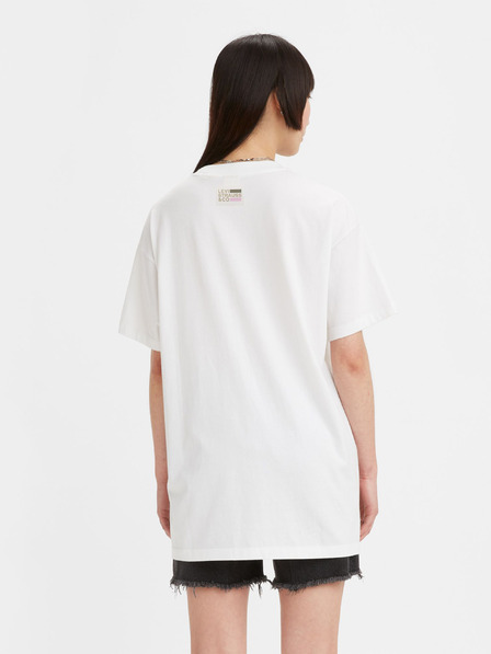 Levi's® Weißes Frauen Levi's® Antisocial T-Shirt in Übergröße