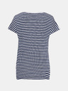 Sam 73 Dunkelblaues gestreiftes Damen-T-Shirt SAM 73