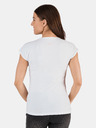 Sam 73 Rosa und weiß gestreiftes Damen-T-Shirt SAM 73 Jonna