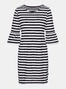 Sam 73 Weiß-schwarz gestreiftes Damenkleid SAM 73
