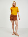 Orsay Gelber Damen Kurzarmpullover ORSAY