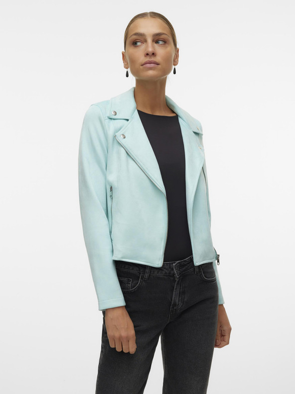Vero Moda Hellblaue Wildlederjacke für Damen Vero Moda Jose