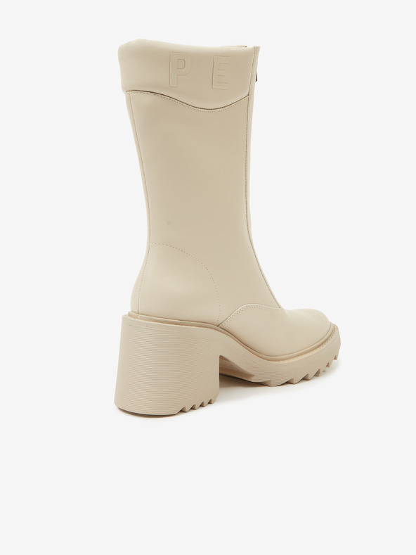 Pepe Jeans Cremefarbene Damenstiefel Pepe Jeans Boss
