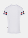Sam 73 Weißes bedrucktes Herren-T-Shirt SAM 73