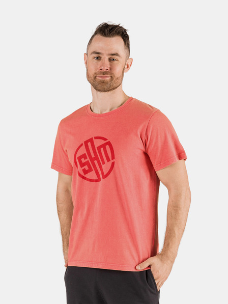 Sam 73 Rotes Herren-T-Shirt bedruckt mit SAM 73