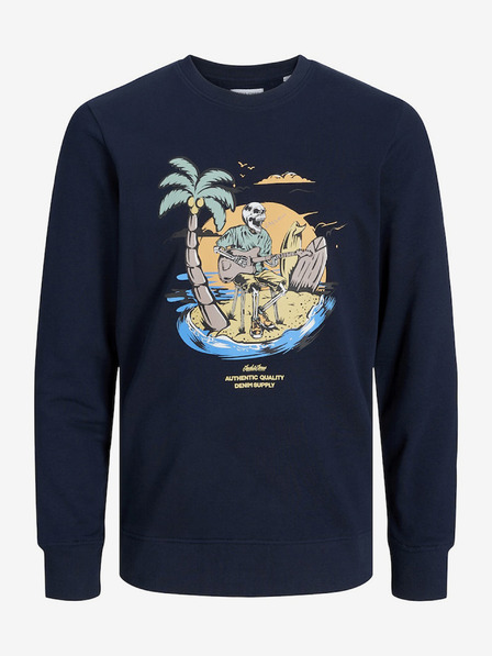 Jack & Jones Dunkelblaues Jack & Jones Zion-Sweatshirt für Herren