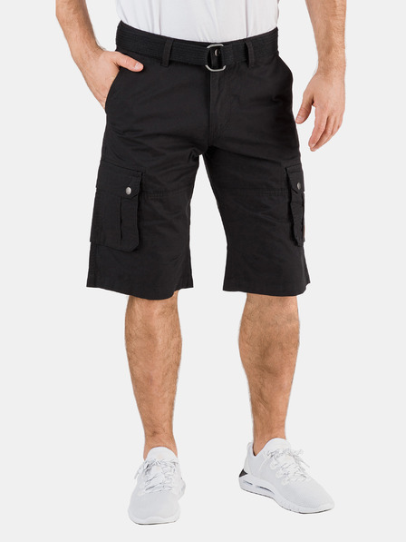 Sam 73 Schwarze Herrenshorts mit Taschen SAM 73