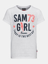 Sam 73 Weißes Mädchen-T-Shirt mit SAM 73-Aufdruck