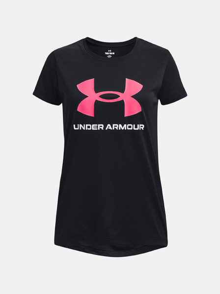 Under Armour Mädchen T-Shirt Under Armour Tech Solid Print Fill BL SSC