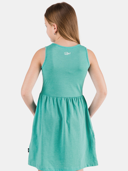 Sam 73 Grünes geblümtes Kleid für Mädchen SAM 73