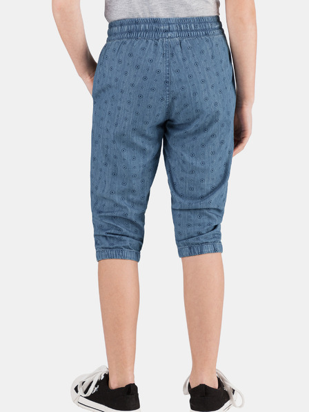 Sam 73 Blaue gemusterte 3/4-Hose für Mädchen SAM 73