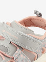 ALPINE PRO Graue Mädchen-Outdoor-Sandalen ALPINE PRO GROBO