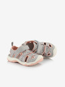 ALPINE PRO Graue Mädchen-Outdoor-Sandalen ALPINE PRO GROBO