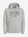 Jack & Jones Hellgrauer Jack & Jones Henry-Kapuzenpullover für Herren