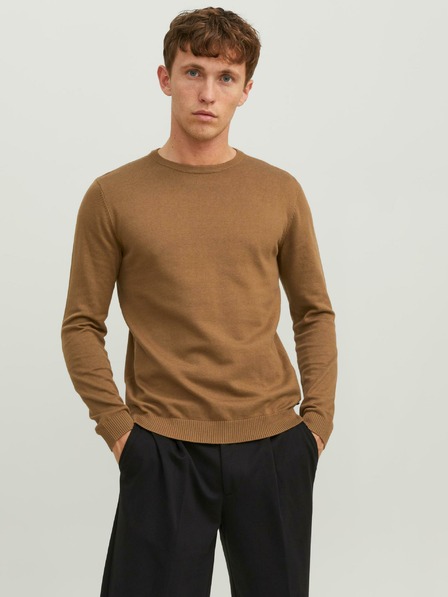 Jack & Jones Brauner Jack & Jones Basic-Pullover für Herren