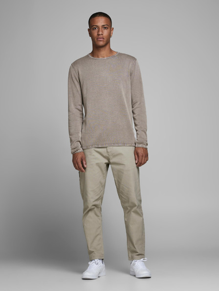 Jack & Jones Hellbrauner Jack & Jones Herren Leo Pullover