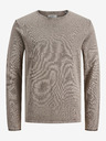 Jack & Jones Hellbrauner Jack & Jones Herren Leo Pullover
