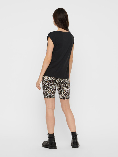 Pieces Schwarzes Basic-T-Shirt Pieces Kamala