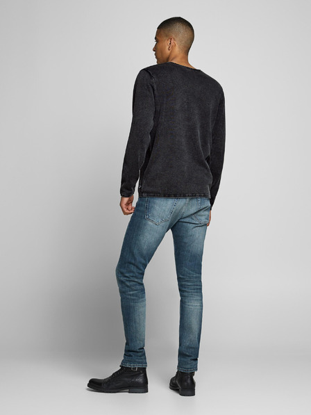 Jack & Jones Schwarzer Jack & Jones Leo-Pullover