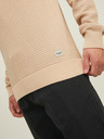 Jack & Jones Beige Herren Jack & Jones Atlas gemusterter Pullover
