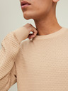 Jack & Jones Beige Herren Jack & Jones Atlas gemusterter Pullover