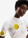 Desigual Desigual Margaritas weißes geblümtes Kleid für Damen