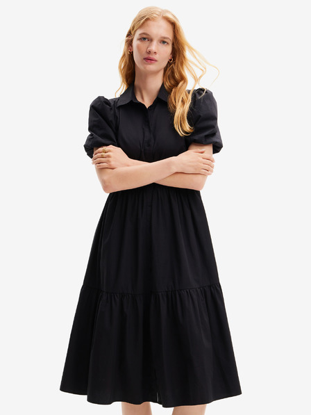 Desigual Schwarzes Desigual Calgary Damenkleid