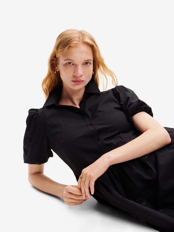 Desigual Schwarzes Desigual Calgary Damenkleid