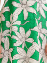 Desigual Desigual Nashville weiß-grünes geblümtes Damenkleid