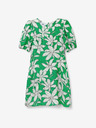Desigual Desigual Nashville weiß-grünes geblümtes Damenkleid