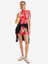 Desigual Rotes geblümtes Damen-Strickkleid Desigual Boston