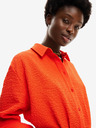 Desigual Orange Desigual Damen Milwaukee Shirt Kleid