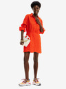 Desigual Orange Desigual Damen Milwaukee Shirt Kleid